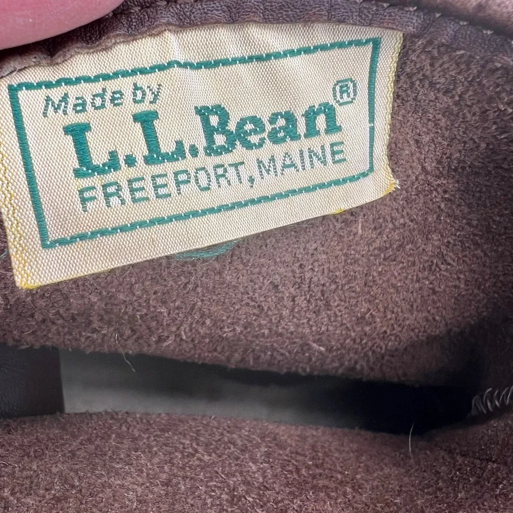 LL Bean‎ Maine Hunting Shoe Mens Brown Leather Buckle Duck Boots size 8
